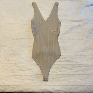 Sweater tank bodysuit